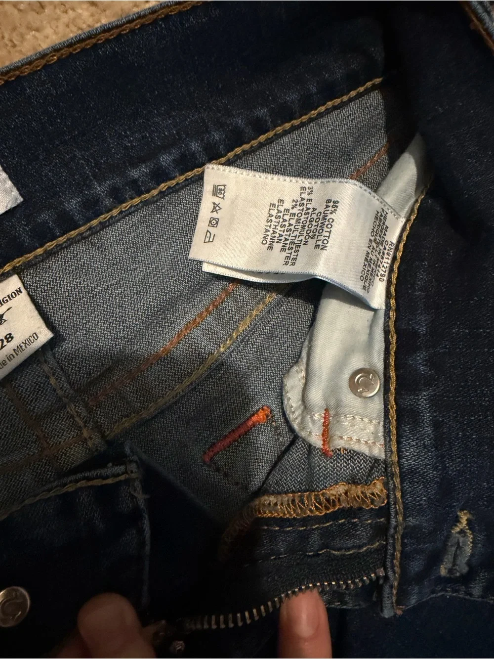 True Religion Men’s Dark Wash Skinny Jeans